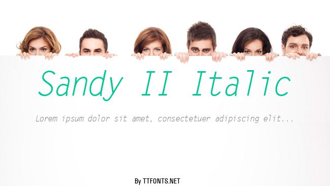 Sandy II Italic example